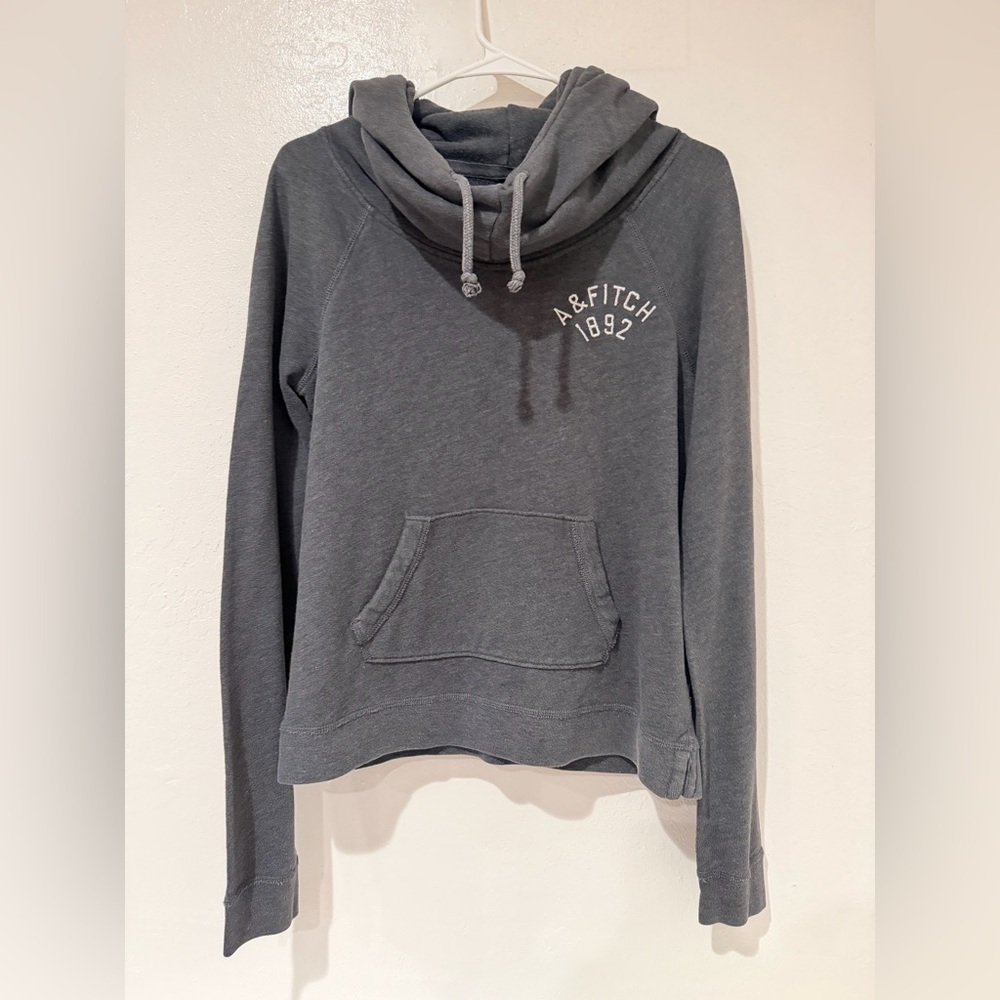Abercrombie & Fitch Women's Charcoal Pullover Hoodie size S